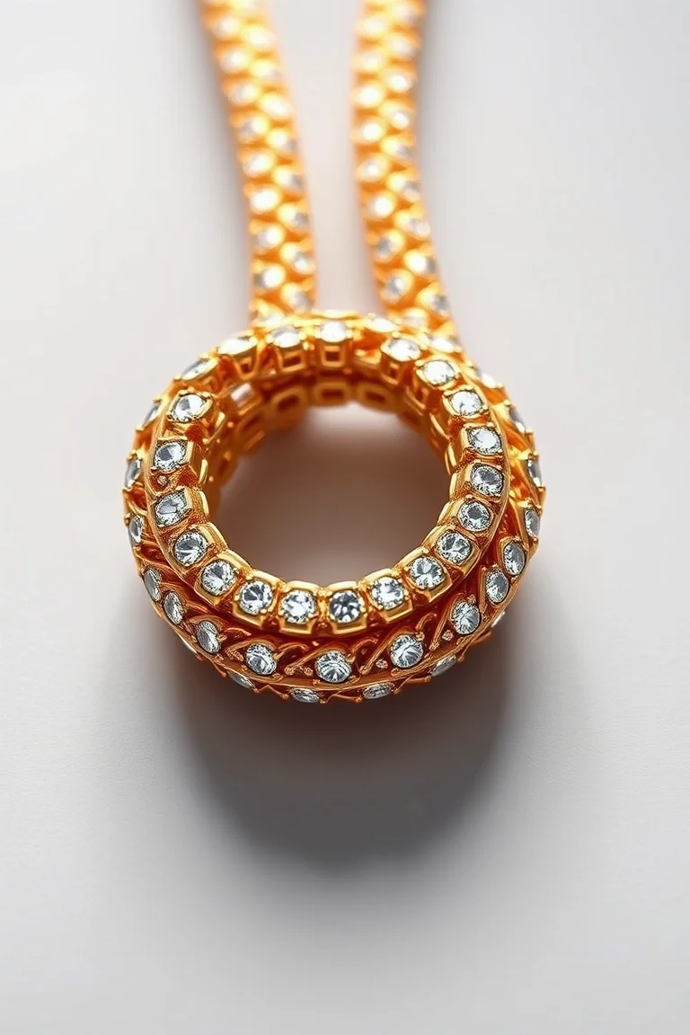 14K 3mm Diamond Cut Rope 18 In.