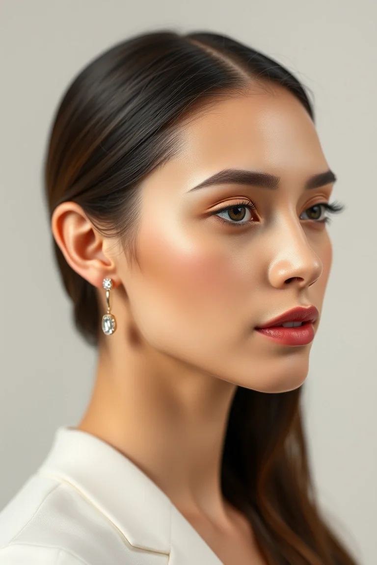 14K 3mm Light Weight Tube Earring