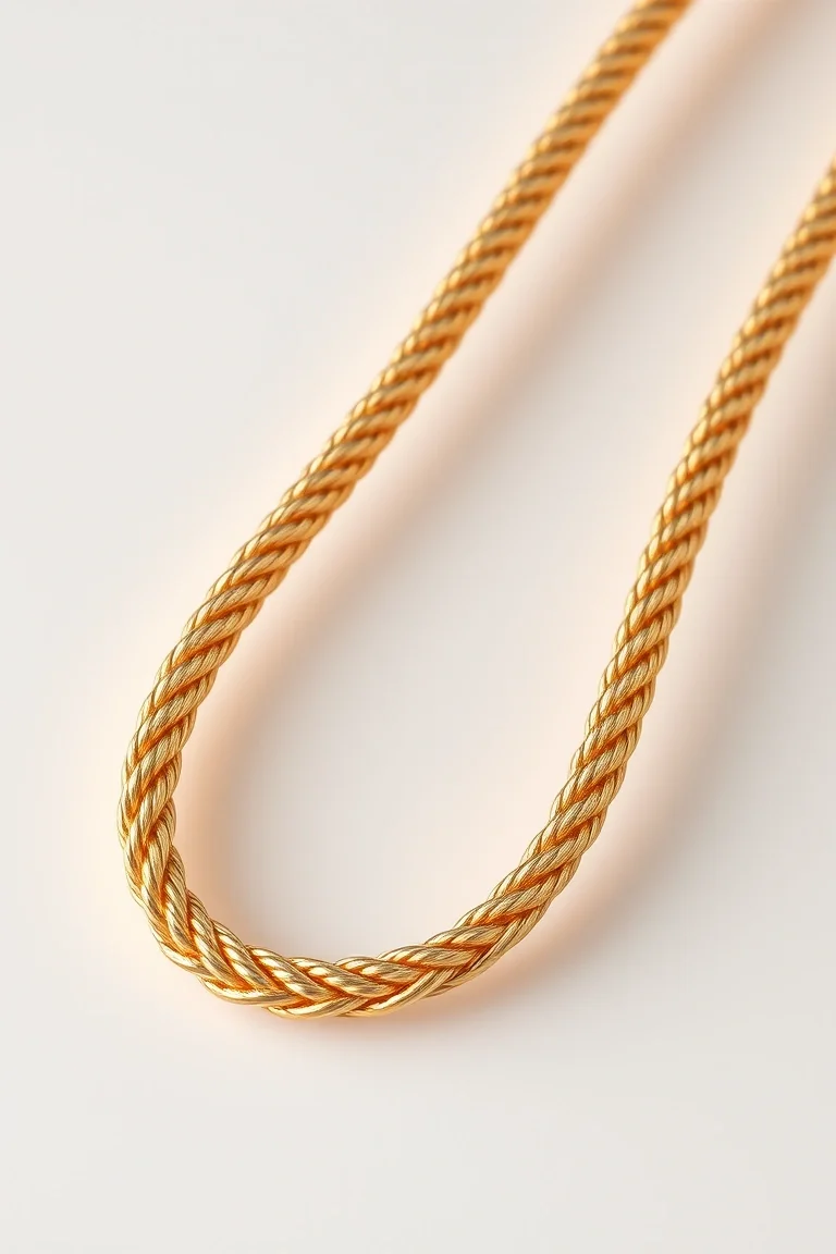 14K 3mm Solid Rope 8 In.