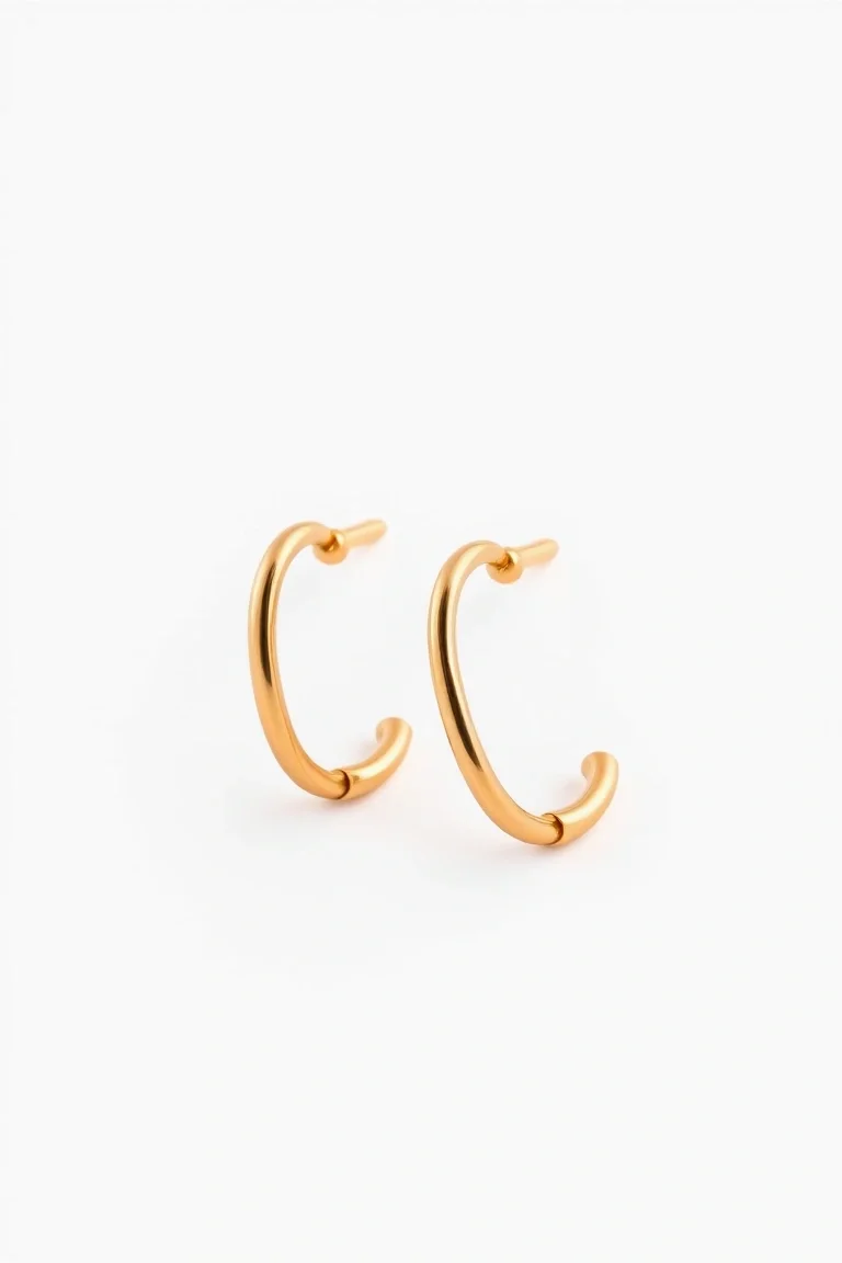 14K 3mm Tube Earrings