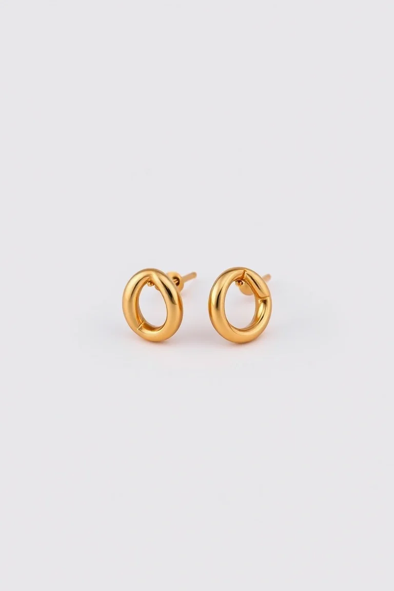 14K 3mm Tube Earrings