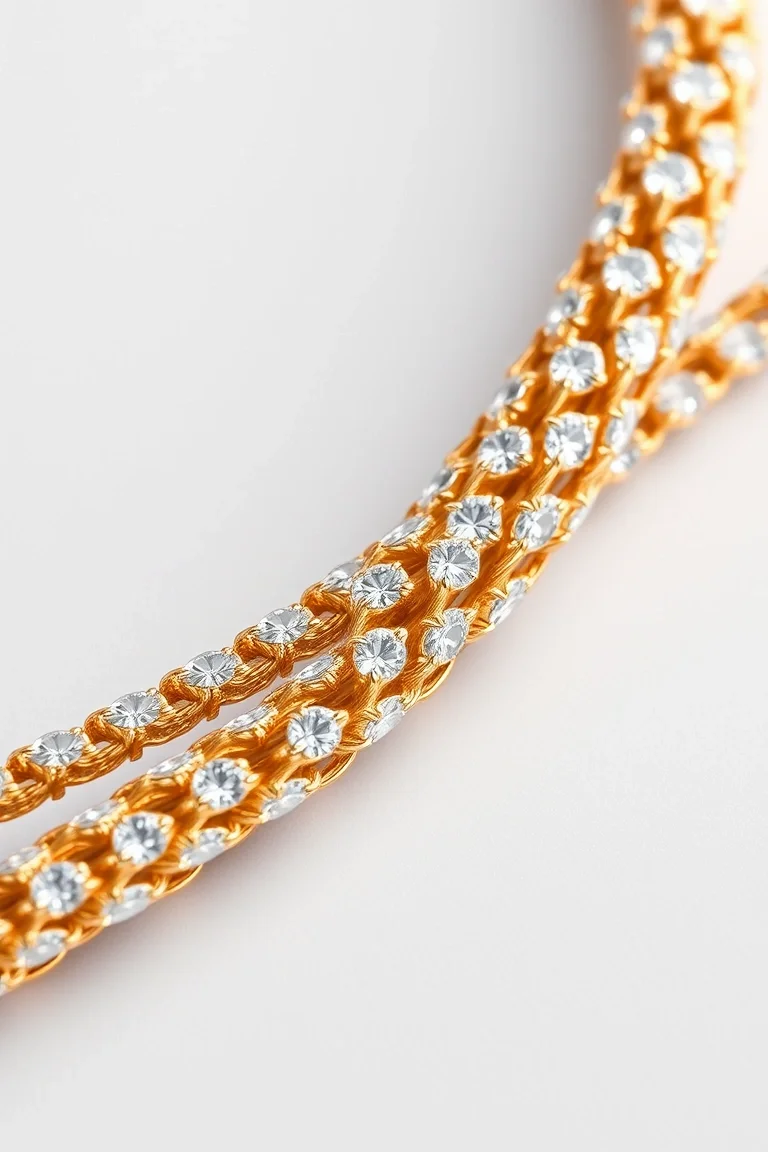 14K 4mm Diamond Cut Rope 20 In.