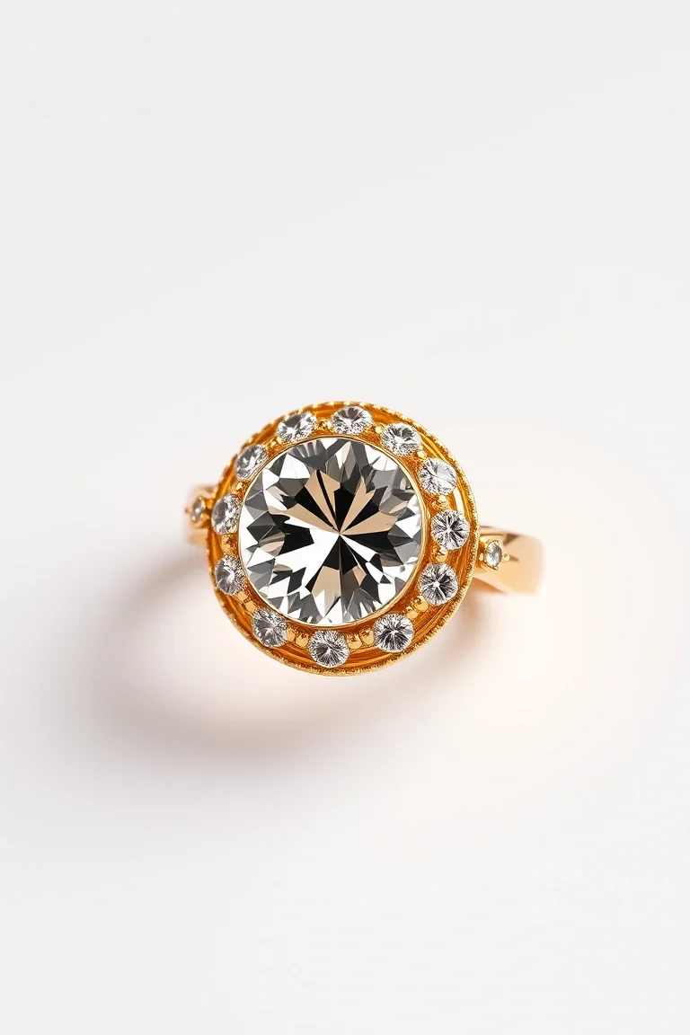 14K 4MM DOMED FANCY OMEGA