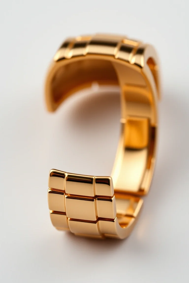 14K 4mm Domed Omega 8 In.