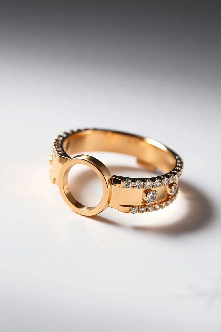 14K 4mm Flat Omega 8 In.