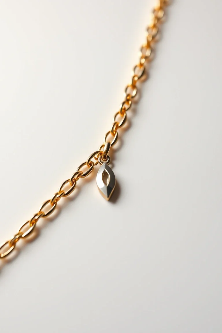 14K 4mm Marquise Chain 18 In.