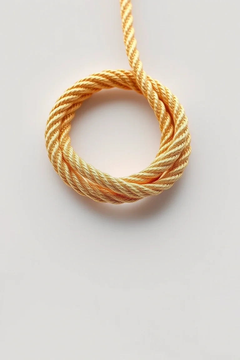 14K 4mm Solid Rope 8 In.