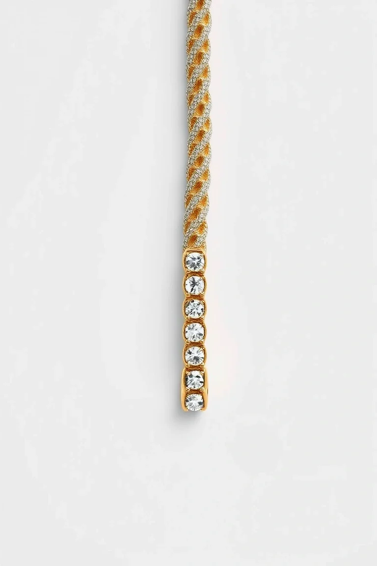 14K 5.5mm Diamond Cut Rope 8 In.