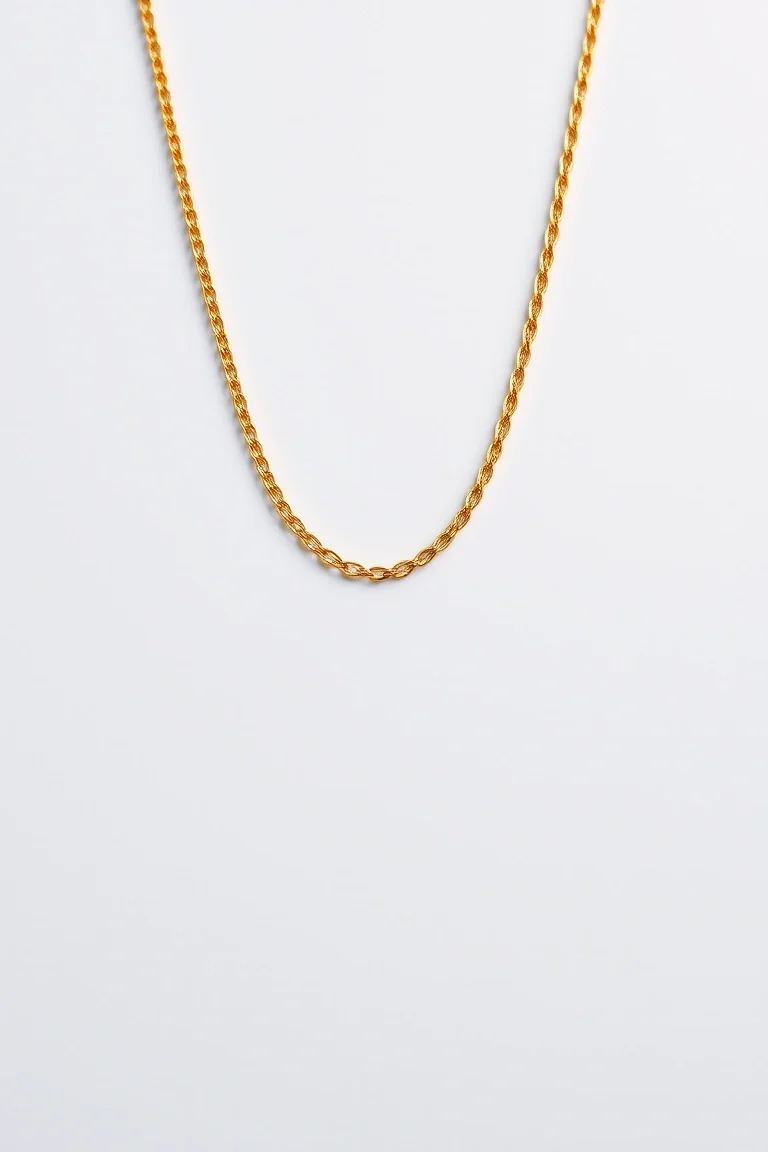 14K 5.5mm Double Handmade Flat Chain 8 In.