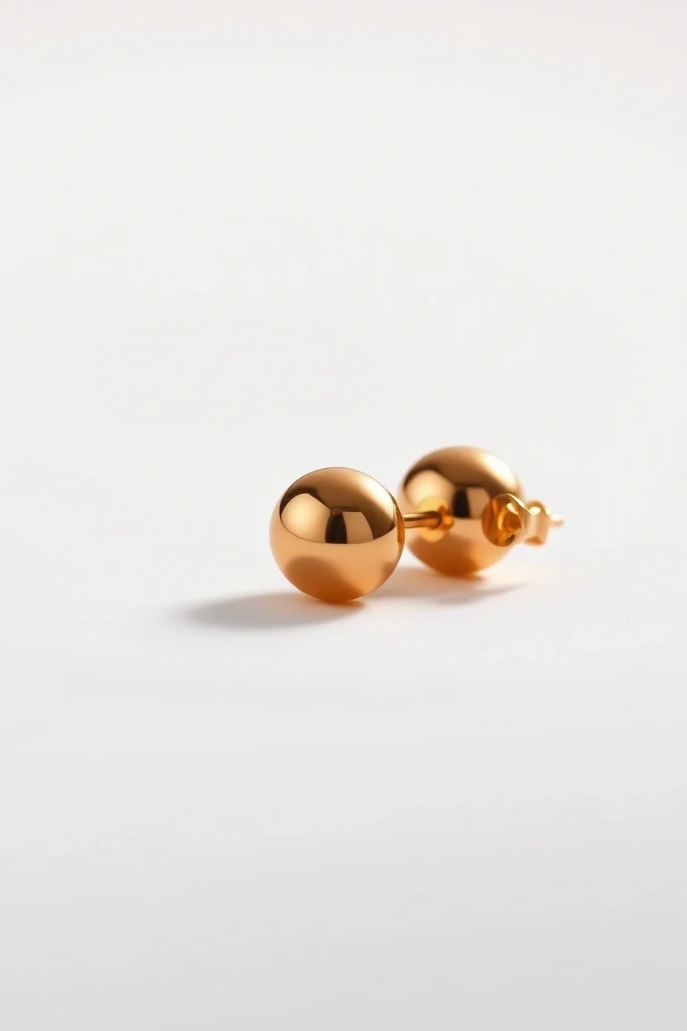 14K 5mm Ball Earrings