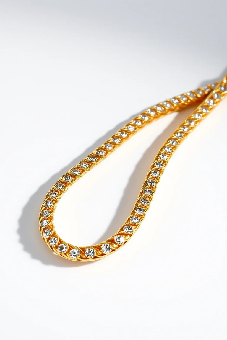 14K 5mm Diamond Cut Rope 7 In.