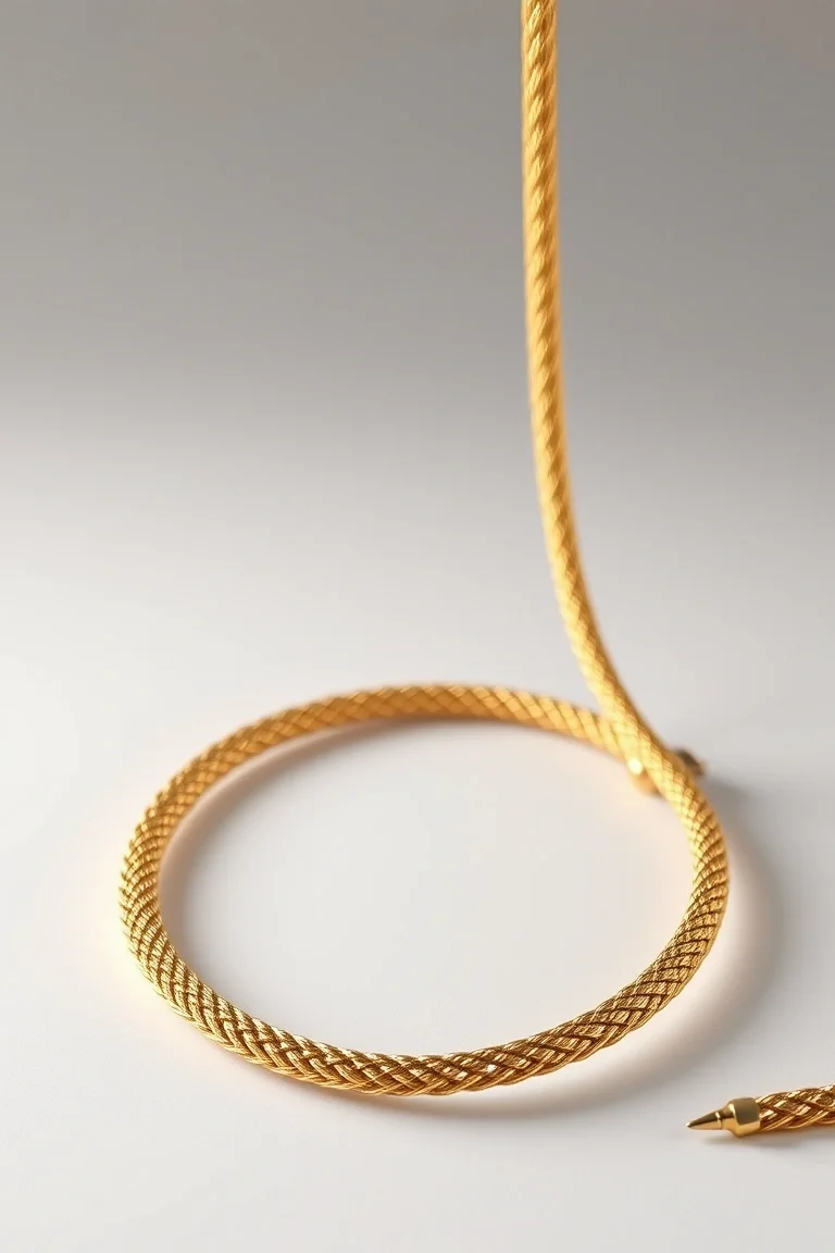 14K 5mm Solid Rope 7 In.