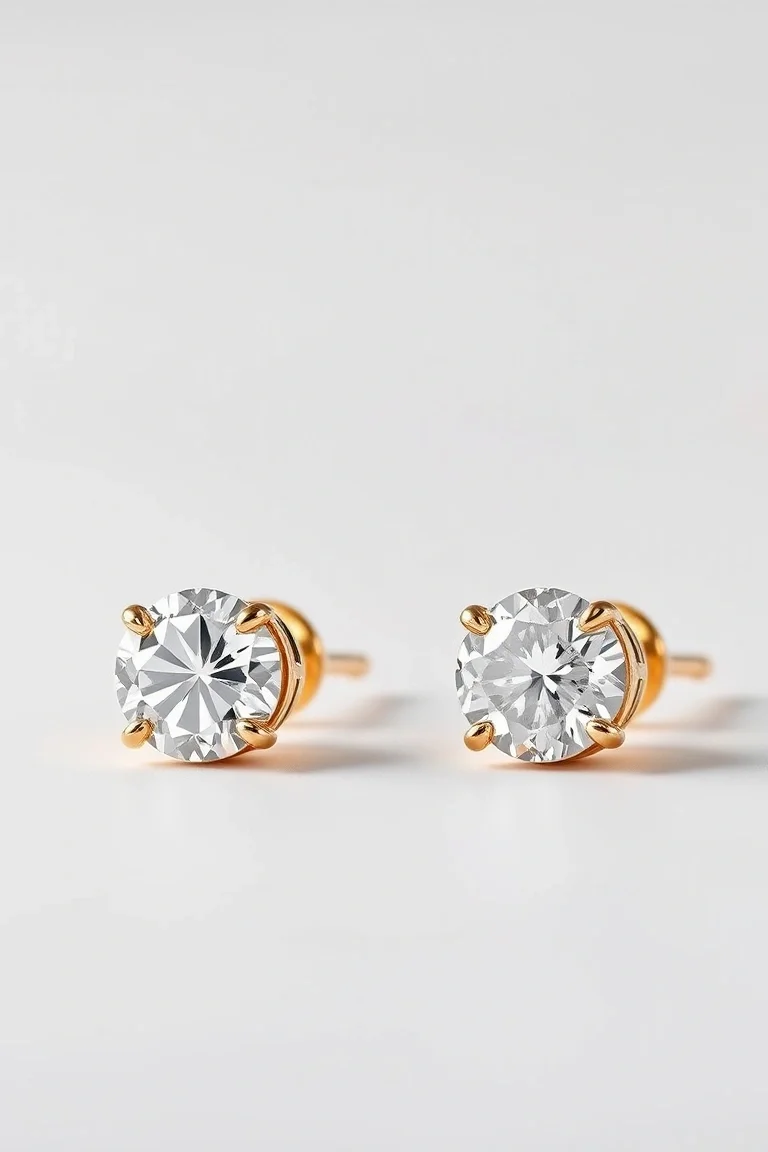 14K 6mm Diamond Cut Ball Earrings