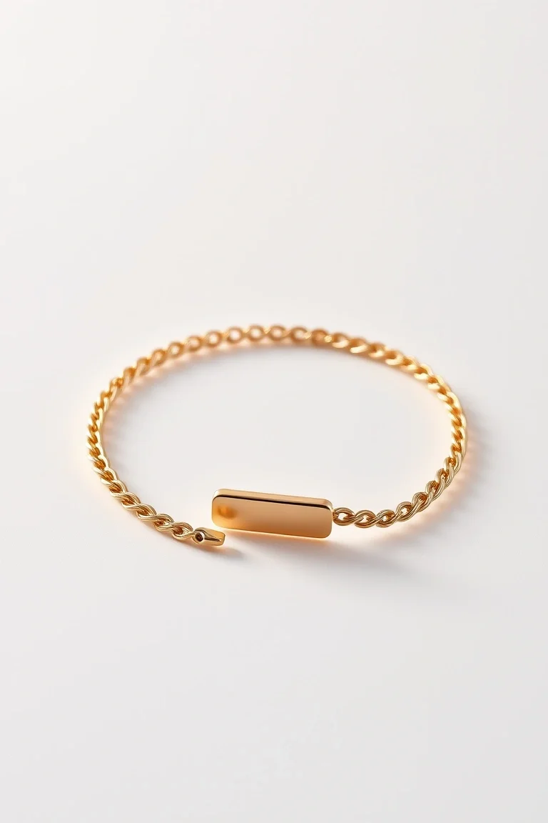 14K 6mm Figaro Id Bracelet 8 In.