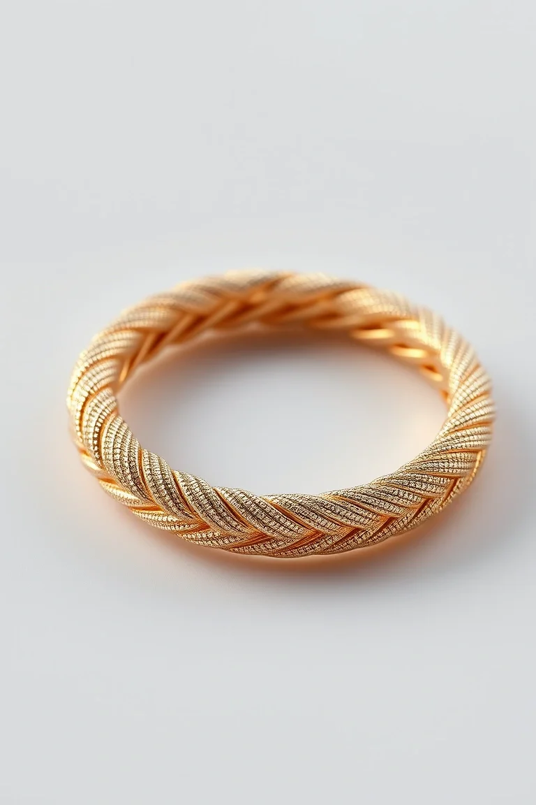 14K 6mm Spring Flex Herringbone 8 In.