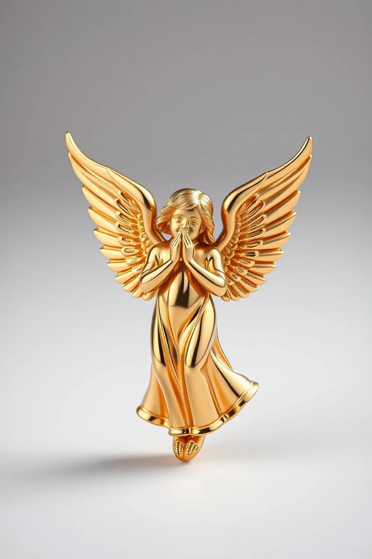 14K 7.5 In. Angel Stamped 7 In.