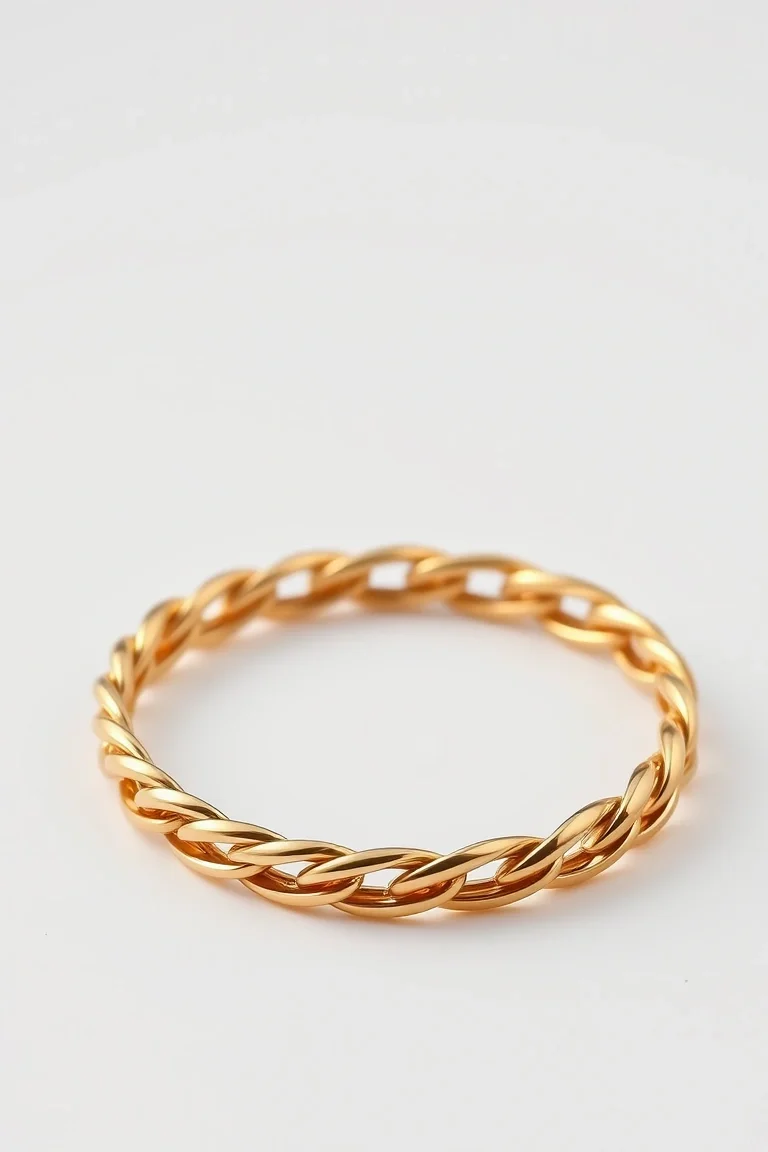 14K 8mm Concave Figaro 8 In.