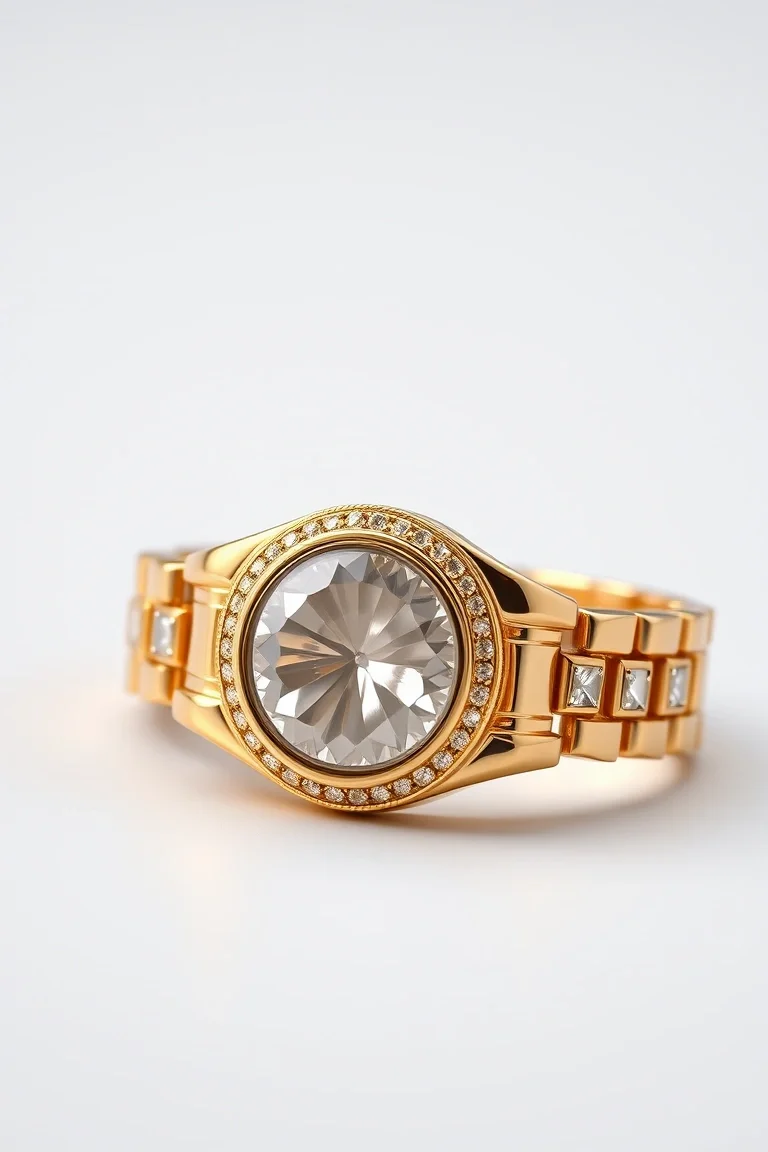 14K 8mm Domed Fancy Omega 18 In.