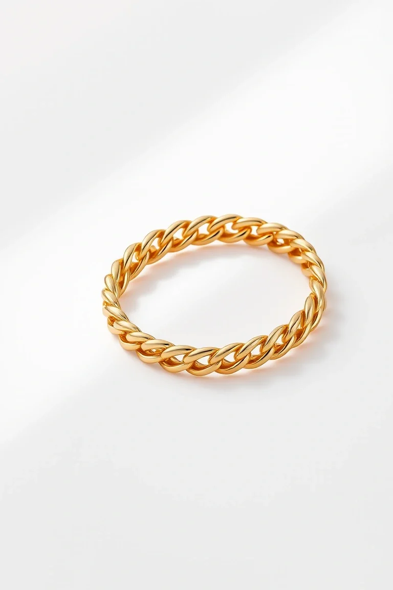 14K 9.6mm Concave Curb Link Bracelet 8 In.