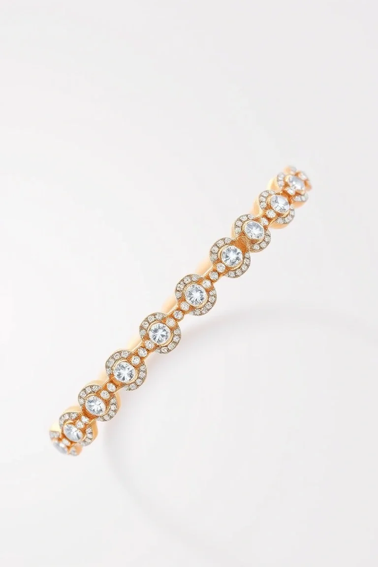 14K Add-a-diamond Bracelet A Quality