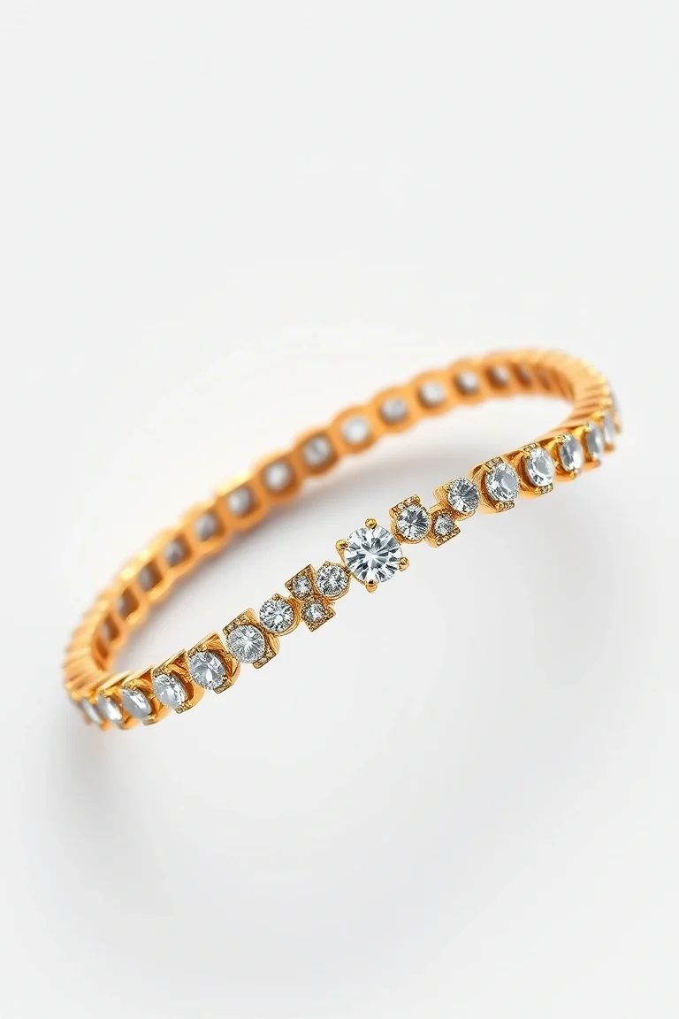14K Add-a-diamond Bracelet A Quality