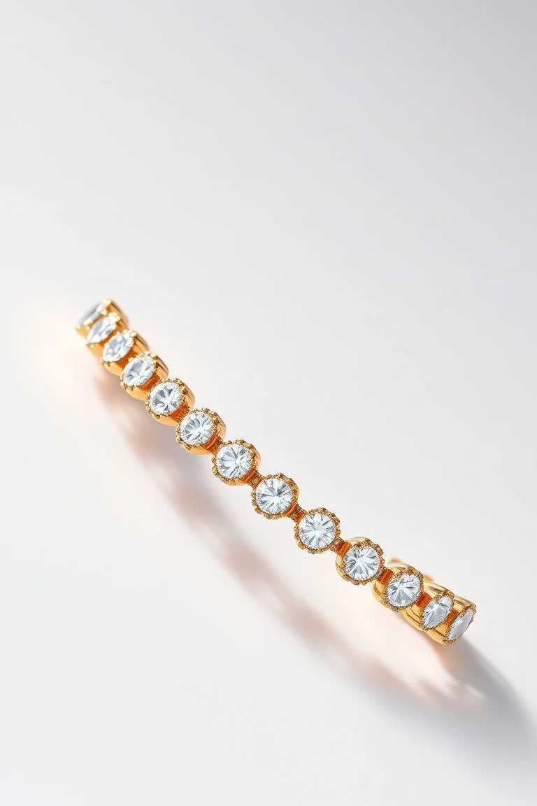 14K Add-a-diamond Bracelet AA Quality