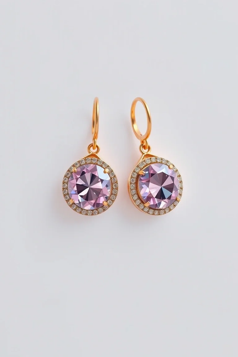 14K AMETHSYT EARRINGS