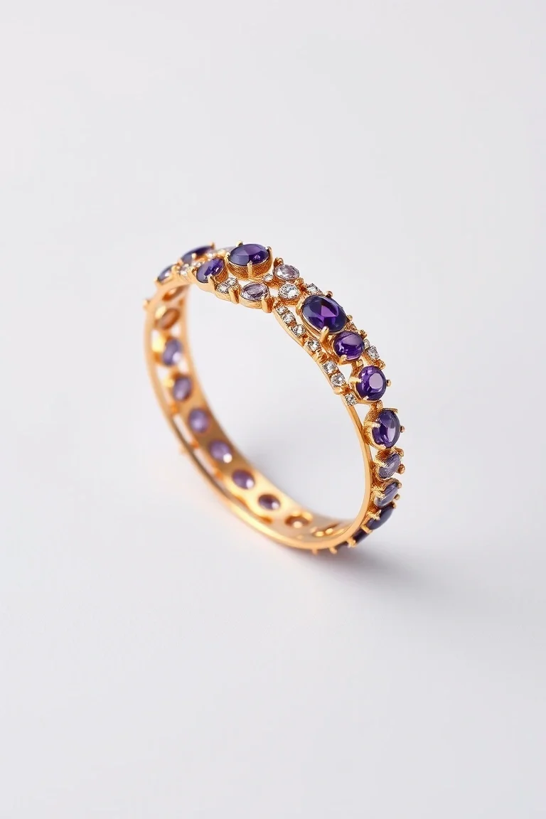 14K AMETHYST BRACELET