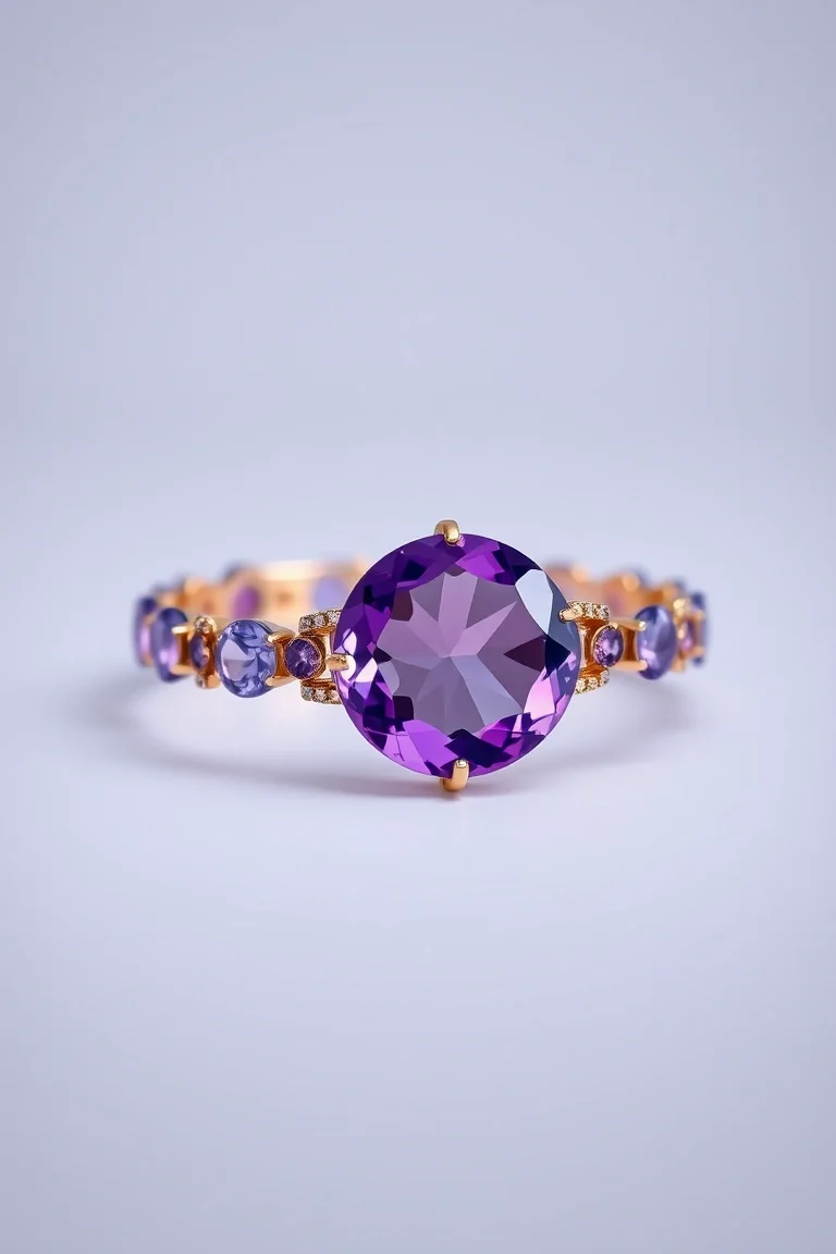 14K AMETHYST BRACELET