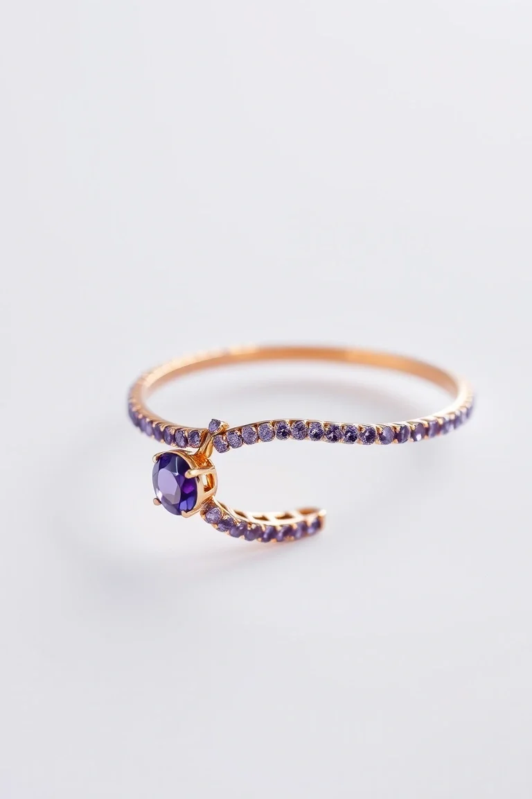 14K Amethyst Bracelet