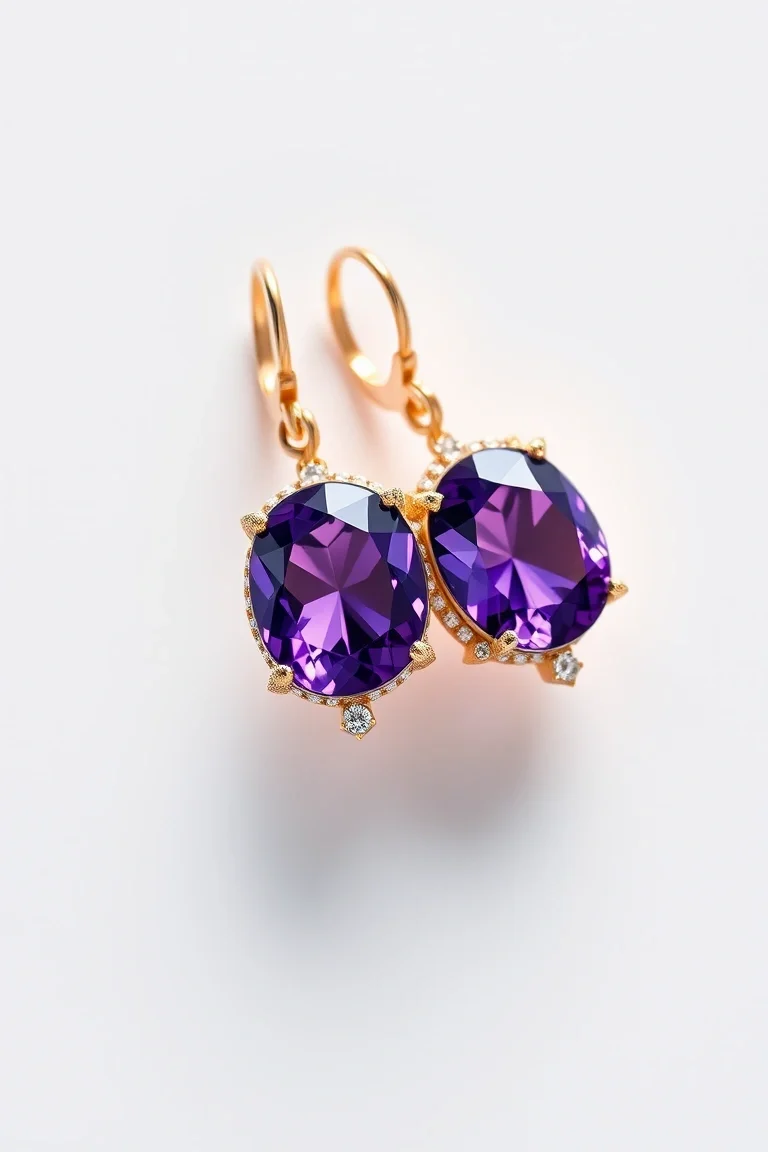 14K AMETHYST EARRINGS