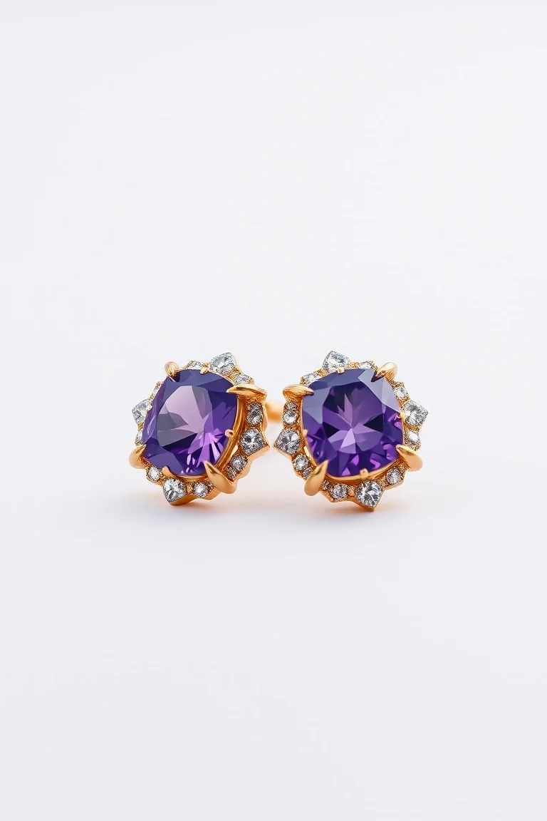 14K AMETHYST EARRINGS