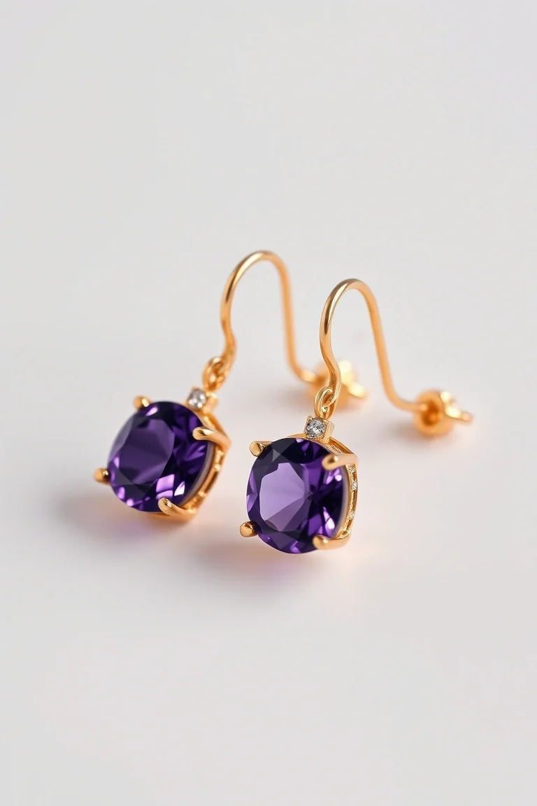 14K AMETHYST EARRINGS