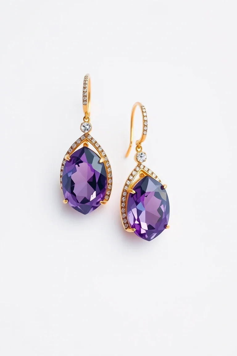 14K AMETHYST EARRINGS