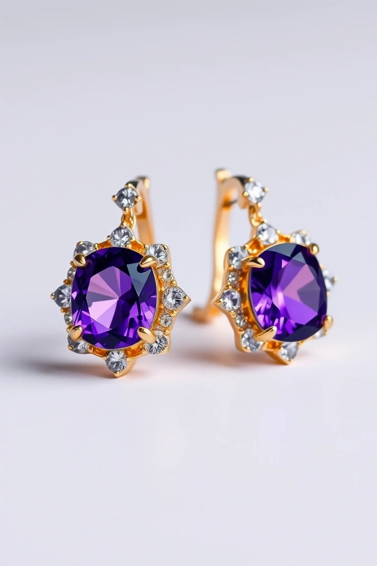 14K AMETHYST EARRINGS