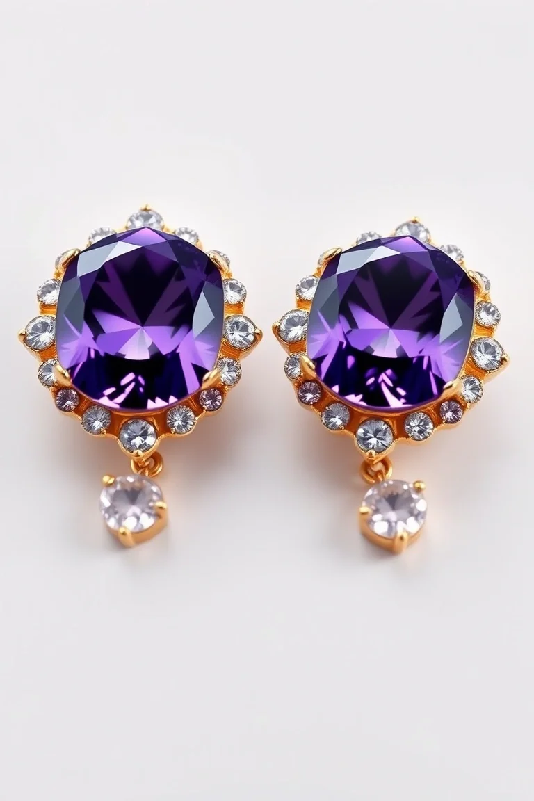 14K AMETHYST EARRINGS