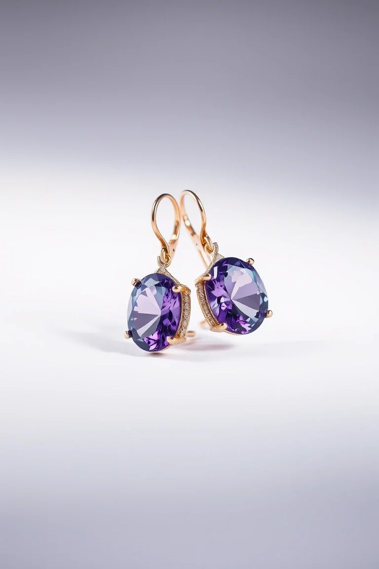 14K AMETHYST EARRINGS