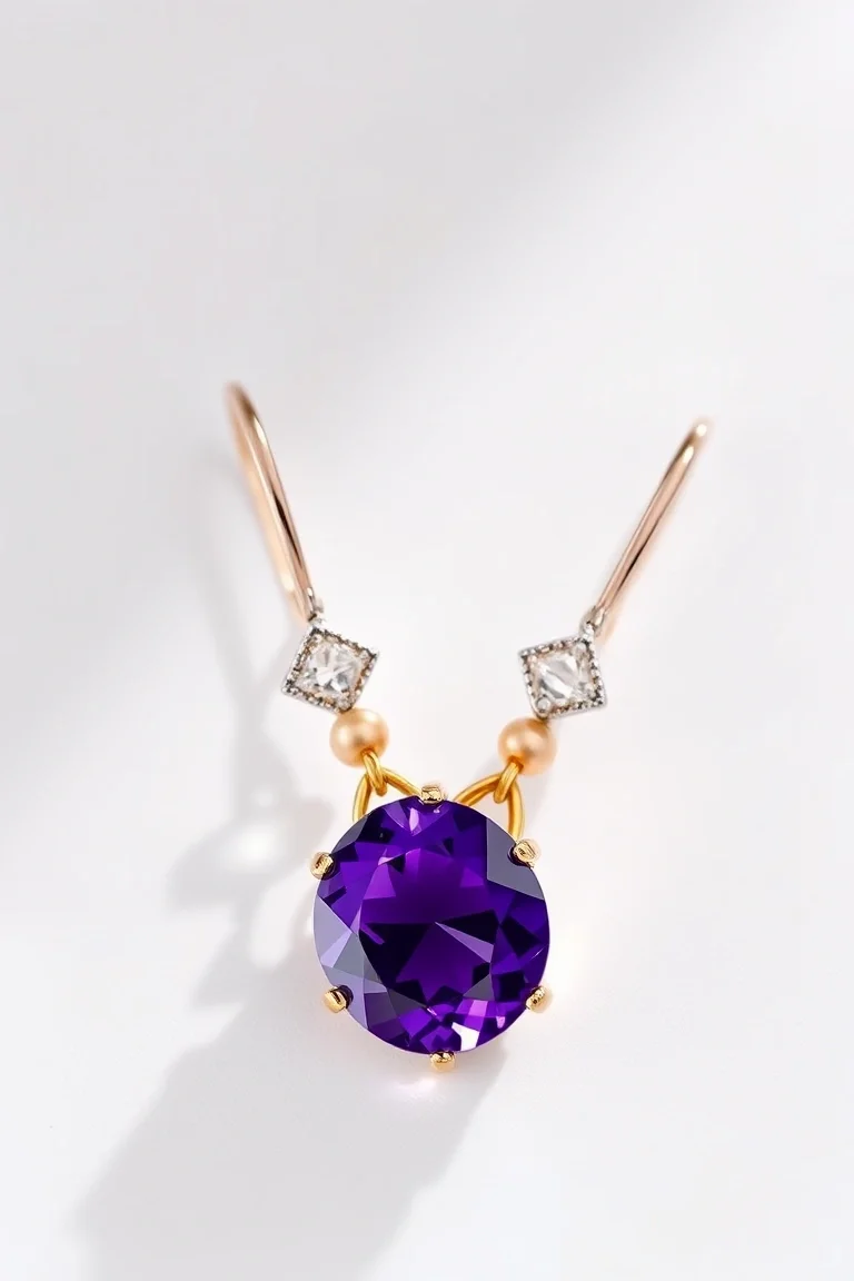 14K AMETHYST EARRINGS