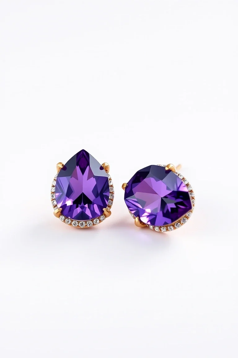 14K AMETHYST EARRINGS