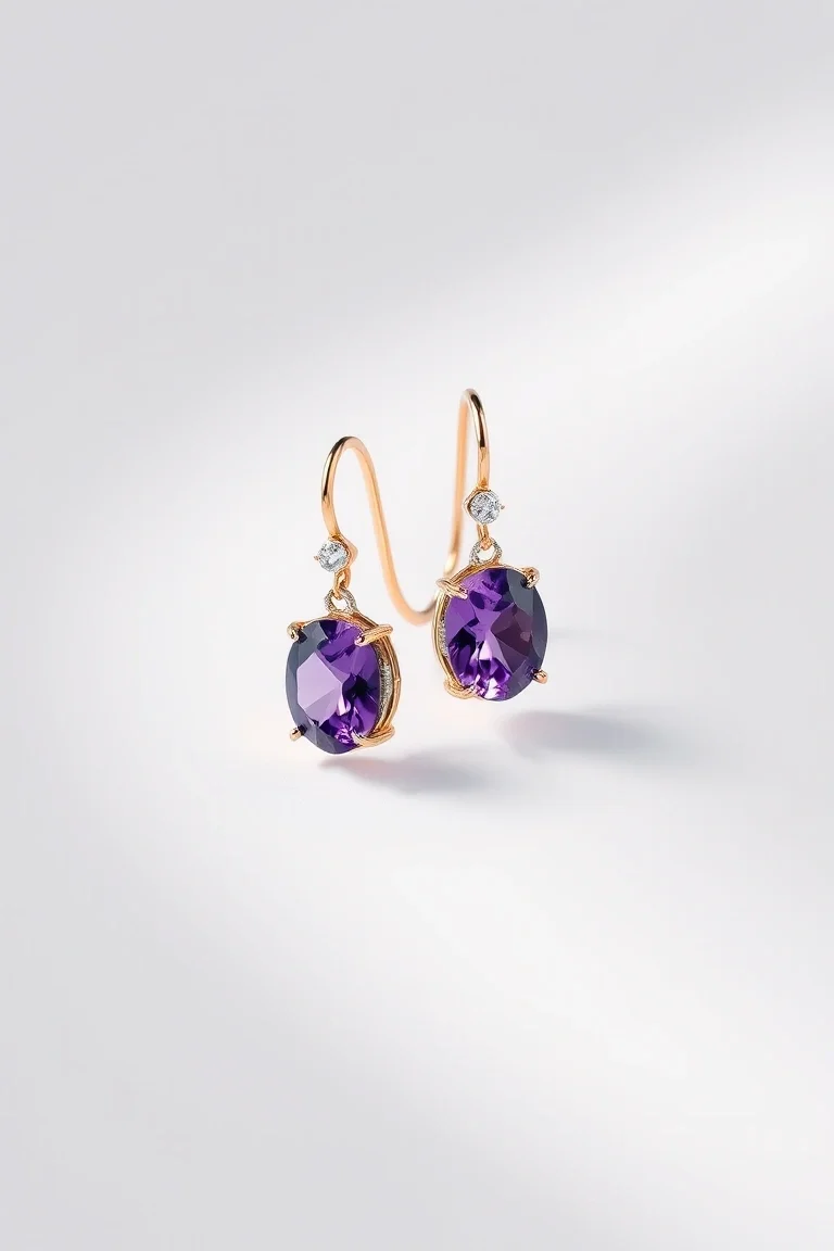 14K AMETHYST EARRINGS