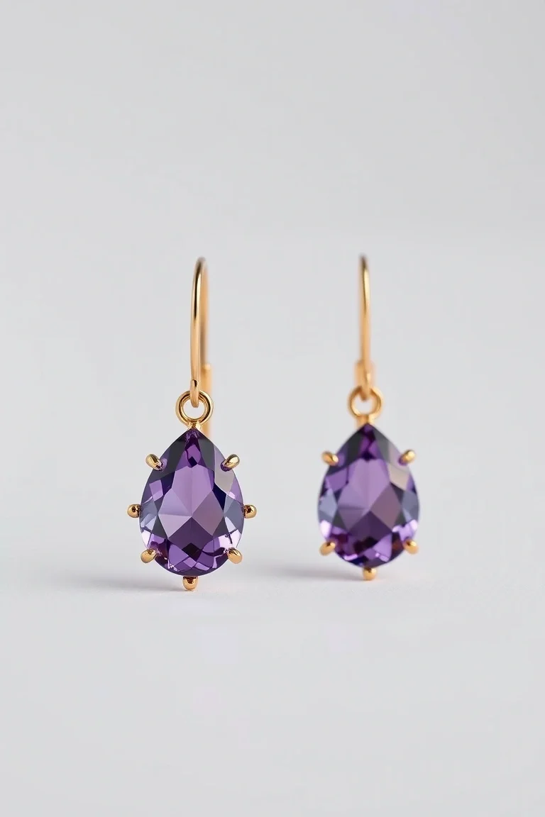 14K AMETHYST EARRINGS