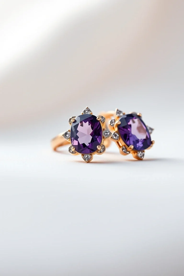 14K AMETHYST EARRINGS