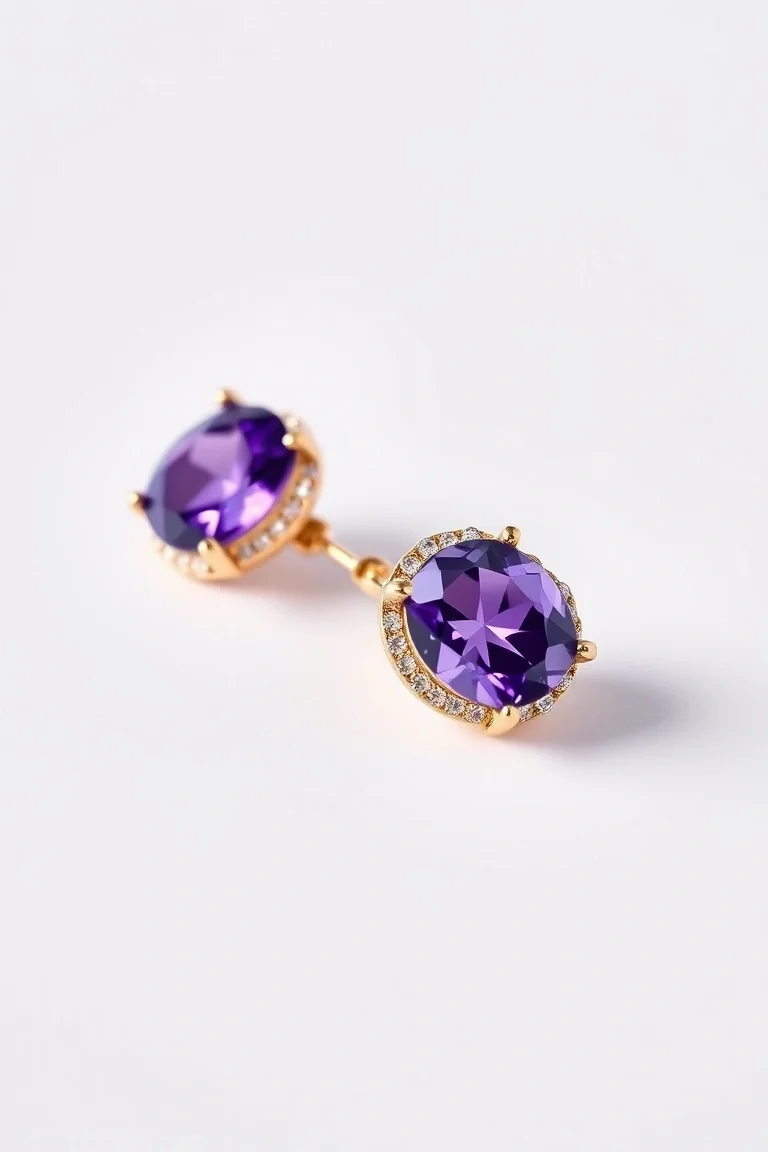 14K AMETHYST EARRINGS