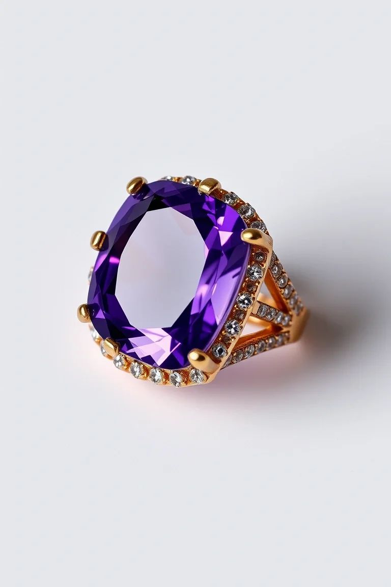 14K Amethyst Ring
