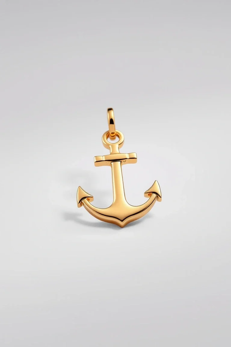 14K Anchor Charm