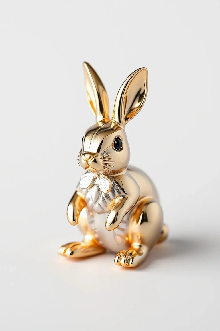 14K And Sterling Silver Bugs Bunny