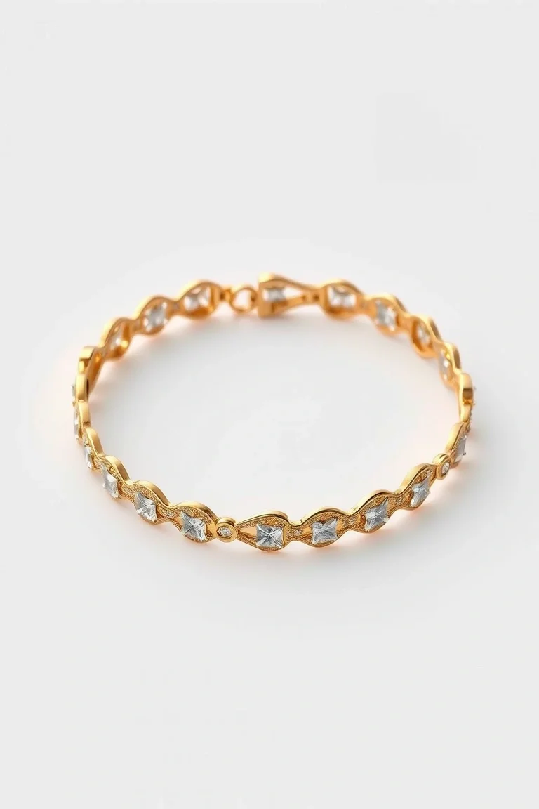 14K Angel Bracelet 7 In.