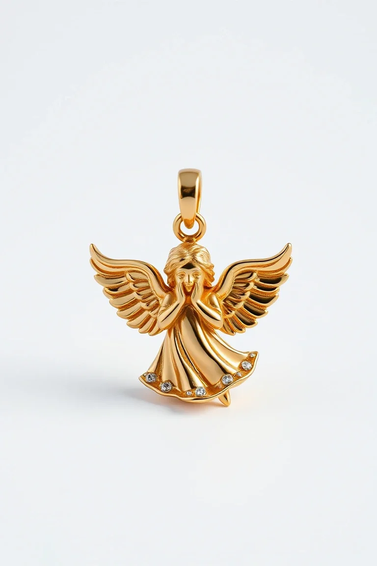 14K Angel Charm