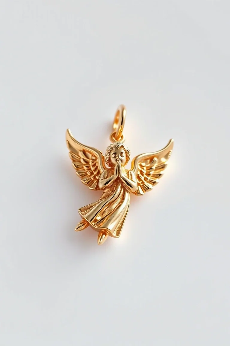 14K Angel Charm