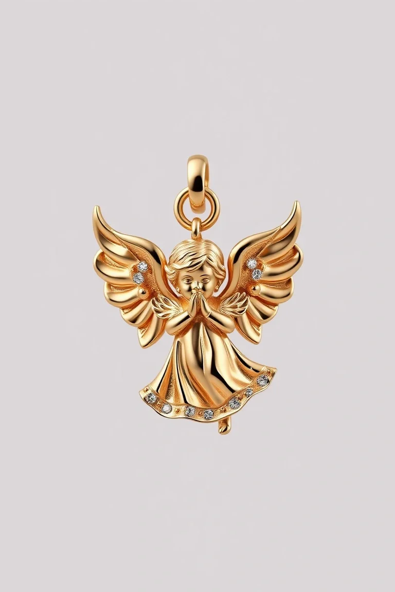 14K Angel Charm